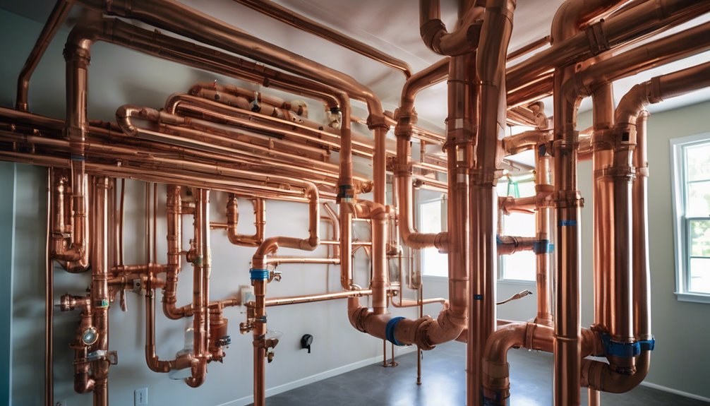 pipe layout and fixture placement